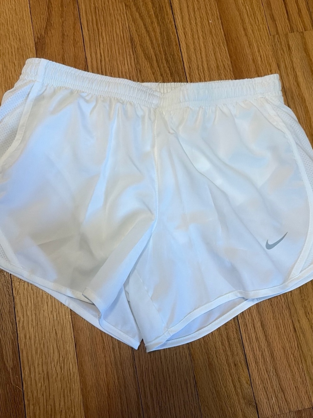 Nike White Athletic Running Shorts